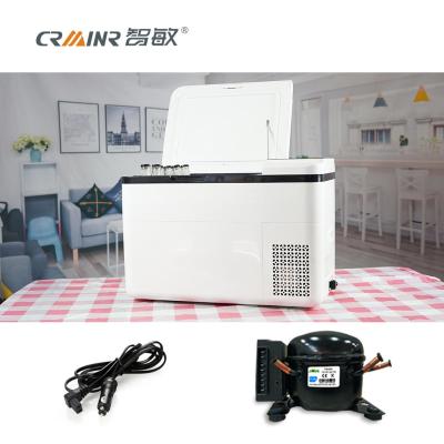 China 18L/28L Car Cooler Box Chest Freezer , Tempered Glass Outdoor Car Refrigerator for sale