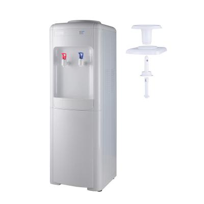 China Standing hot and cold water dispenser with storage cabinet or refrigerator for sale