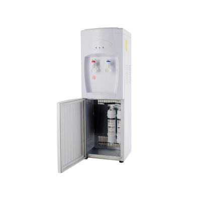 China Vertical POU Filtered Water Dispenser Point Of Use Water Purifier Cooler ABS And Cold Rolled Steel Housing 3 Filters for sale