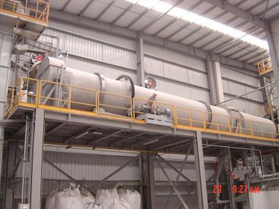 China 5000kg Metal Powder Rotary Hot Air Dryer Machine for sale