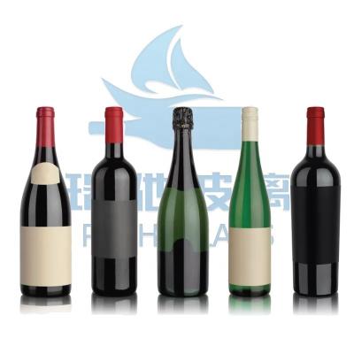 Chine Bouteille en verre vert transparente de vin personnalisé 500 ml 750 ml Bordeaux Bourgogne à vendre