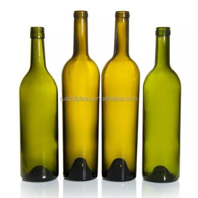 China 500ml 750ml Recyclable Glass Wine Bottles With Cork In Super Flint Glass for sale