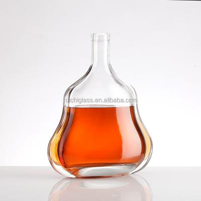 Chine Bouteille de verre vide pour les meilleures marques d'alcool Whisky Brandy Rum et Gin à vendre