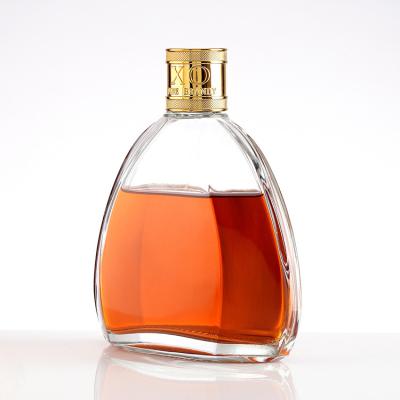 China Black Glass Drinking Bottle for 700ml Brandy Rum Vodka Liquor Sheet 750ml Glass Bottle for sale