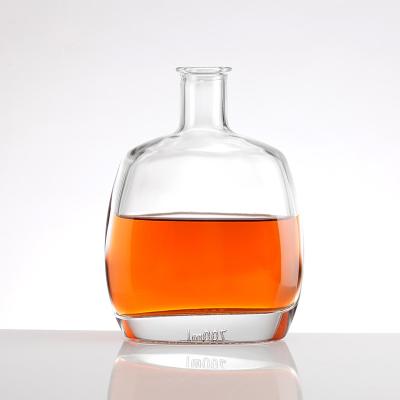 China Glass Brandy Bottle with Fancy Customized Unique Design 500ml 700ml 750ml 1000ml for sale