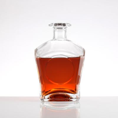 China 500ml Glass Bottles for Customized Liquor Vodka Alcohol Spirits Whiskey Gin Brandy for sale