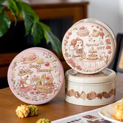 China Hot Sale Customized Round Shape Tin Box Metal Chocolate Tin Candy Cookie Christmas Gift Tin Box Tin Chocolate Packaging for sale
