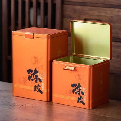 China Factory Price Customized Metal Tin Food Packaging Box Iron Can Tea Coffee Candy Biscuit Tin Box for sale