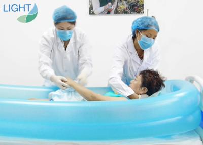 China Eco Friendly PVC Medical Inflatable Bathtub Smart Heating Battery Charging for sale