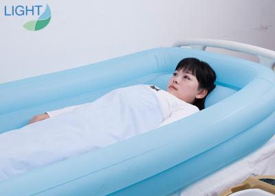 China Free Standing 50L Folding Adult Inflatable Bathtub With Electric Air Pump for sale