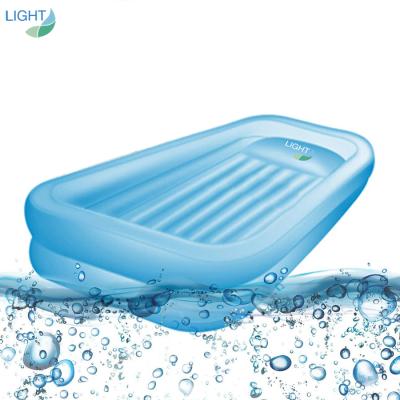 China Alta bañera portátil inflable elástico para los adultos diseño del cartabón del ángulo de 17 grados en venta
