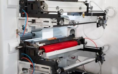 中国 6 Colours PP Woven Fabric Flexo Printing Machine 1300mm Length Of Printing 販売のため