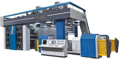 China a máquina de impressão não tecida 220V de 800mm Flexo 6 colore o copo de papel central do cilindro à venda