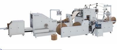 China High Speed Paper Shopping Bag Making Machine With Flat Handle PE , HDPE Food Paper Bag Making Machine for sale