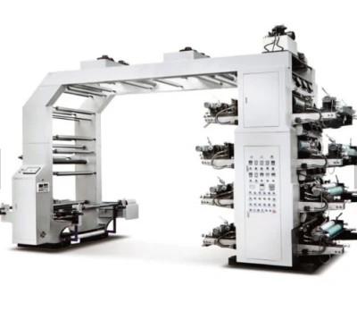 China High Precision Flexo Printing Machine for Paper Bag Printing#8 Colors Paper Flexo Printing Machine 4 Color 10-120m/Min for sale