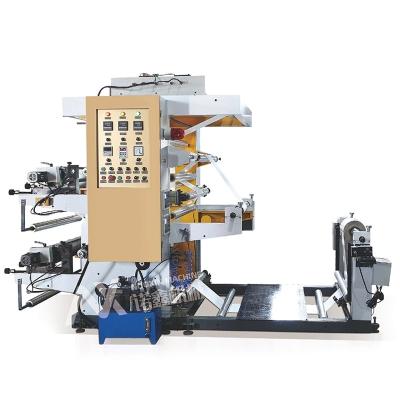 China 4 Color Alumnium Foil Flexo Printing Machine, High Speed 200m/min,4 color flexo nylon flour bag printing machine/paper for sale