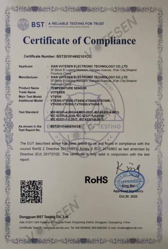 RoHS - Xian Votesen Electronic Technology Co., Ltd.
