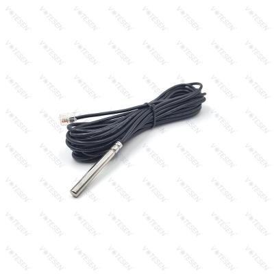 China Solo sensor de temperatura de la prenda impermeable RJ45 del alambre con el cable del PVC del 1m en venta