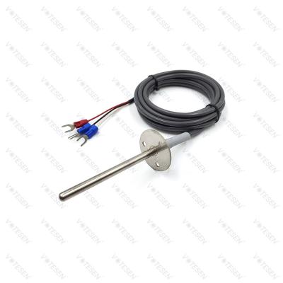 China Plug In Mounting 4200 20K NTC Thermistor Sensor Stainless Steel Round Flange for sale