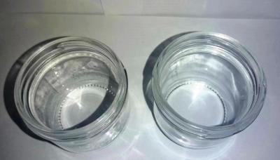China High Transparent Caviar glass Jar standard 120ml With Metal Lid for sale