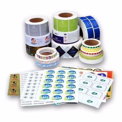 China Water Resistant Vinyl Business Stickers Logo Printed With Paper / Pvc / Pet Material for sale