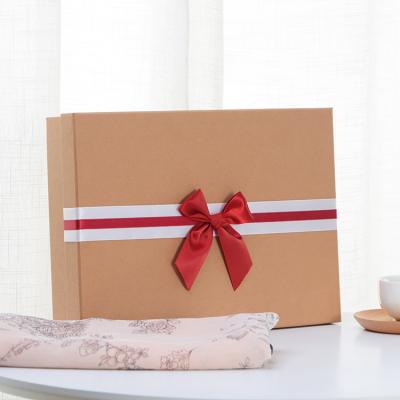 China Festival Rigid Paper Gift Box With Bowknot For Women'S Lingerie Underwear for sale