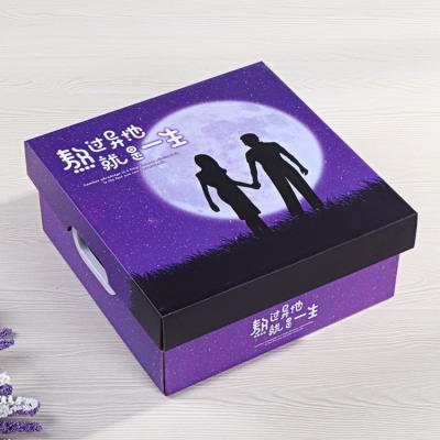 China Personalised Design Carton Packaging Boxes For Valentine Snacks And Dessert for sale
