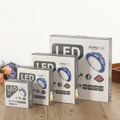 China Corrugated Paper Led Lamp Packaging Box , Foldable Bulb Packaging Box for sale