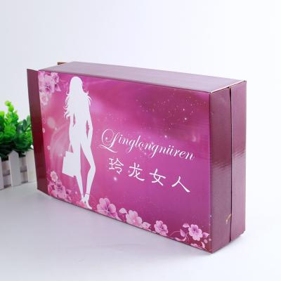 중국 관례에 의하여 인쇄되는 판지 포장 상자, 여자 브래지어를 위한 내복 포장 상자 판매용
