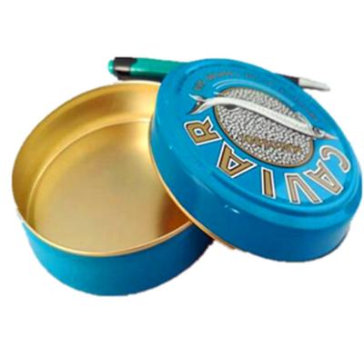 China 125g 250g Caviar Packaging Tin Box Can Custom Color ISO 9001 Approved for sale