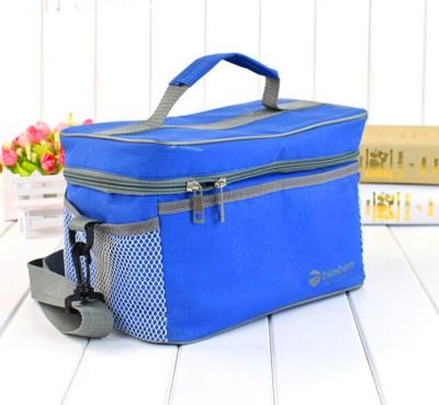 China 12 Cans Beer Frozen Insulated Cooler Tote Bags Pure Blue Color For Family for sale