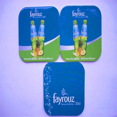 China Pousas-copos relativas à promoção descartáveis da bebida, pousas-copos de papel personalizadas da bebida à venda