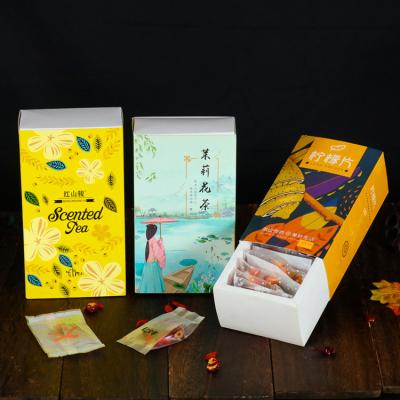 China Custom Printed Food Packaging Box , Lightweight Paper Drawer Box For Tea for sale