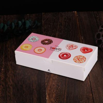 China Donuts Verpakkings van brooddoos met Ladestijl, Gerecycleerde Snack Verpakkende Doos Te koop
