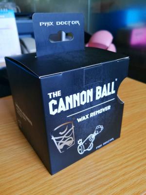 China Impresión de la caja de papel de encargo de la bola de cañón del negro plano que empaqueta para la bola de los niños en venta