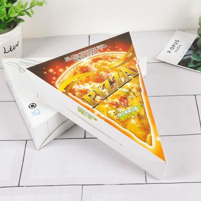 China Caixa de papel do empacotamento de alimento para a caixa da pizza da caixa de embalagem da fatia da pizza com projeto novo à venda