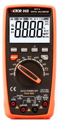China VICTOR 86B 3999 Counts Auto Ranging Digital Multimeter With Usb Output LCD Display New USB Multimeter for sale