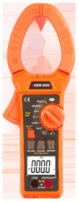 China VICTOR New 6050 clamp meter AC DC 2000A with temperature  digital clamp multimeter for sale
