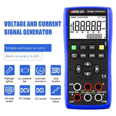 China VICTOR 04S Voltage/mA Source calibrator tester Temperature calibrator simulator source transmitter calibrrator for sale