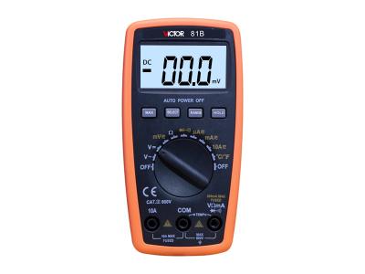 China Small Type VICTOR Digital Multimeter Resistance Capacitance Frequency Temperature for sale