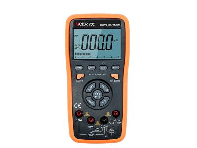 China VICTOR 70C Usb Multimeter Tester 5999 Counts With Temperature 60MΩ Capacitance for sale