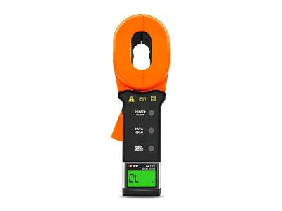 China Oilfield 32mm Clamp Ground Resistance Tester 1300Ω Data Hold 99sets for sale