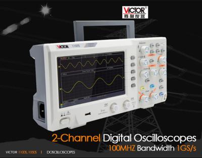 China Ultra Thin 100mhz Digital Oscilloscope 2 Channel Full Bandwidth Storage for sale