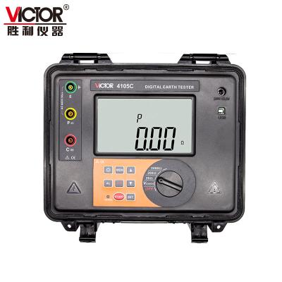 China IEC61557 VICTOR 4105C Digital Ground Resistance Tester for sale