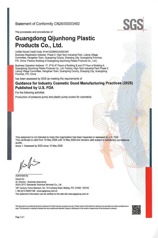 Verified China supplier - FOSHAN QIJUNHONG PLASTIC PRODUCTS MANUFACTORY CO.,LTD