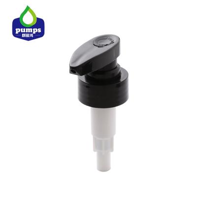 China 33mm Ribble Cover Plastic Facial Cleanser Pump 1.4ml/t For PET Bottle for sale
