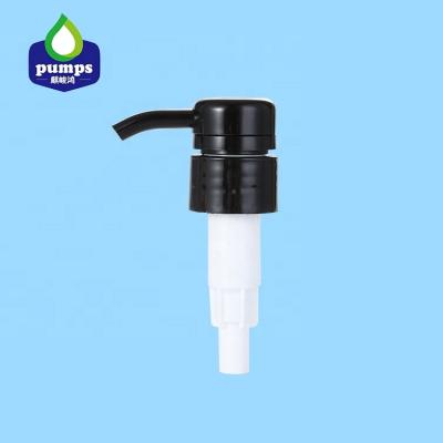 China 4CC 1 Gallon Shampoo Pump 0.14ml/T Black Screw Lock Plastic Soap Dispenser Pump Tops for sale