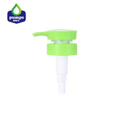 China 24/415 33/410 Shampoo Lotion Pump Light Green Screwed Round Top for sale
