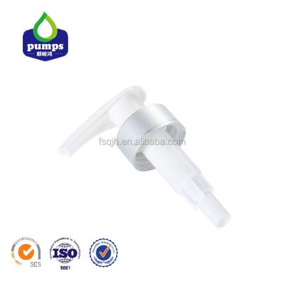 China 33/410 Aluminum Liquid Soap Dispenser Pump Cap OEM ODM With Plastic Bottle for sale
