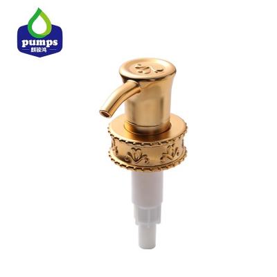 China ODM UV Aluminum Rose Gold Soap Pump , 33/410 Lotion Transfer Pump for sale